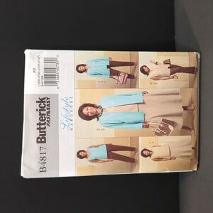 🐢Butterick B4817 Womens Uncut Sewing Pattern Size 18W, 20W, 22W, 24W